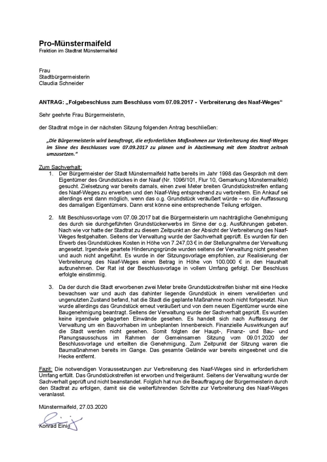 20 3b antrag auf ausbau naafweg i